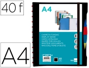 Capa do artigo Pasta liderpapel a4 com 40 bolsas intercambiaveis 5 separadores envelope e elastico capa e lombada personalizavel preto