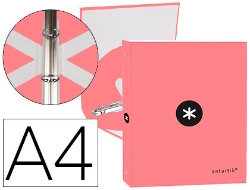Capa do artigo Pasta liderpapel antartik a4 forrada 4 aneis 25 mm redondos cor coral