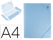 Capa do artigo Paper folder with elastic bands, polypropylene, A4 size, opaque light blue.