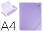 Pasta liderpapel com elasticos abas polipropileno din a4 lavanda opaco - Preview