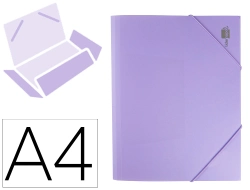 Capa do artigo Pasta liderpapel com elasticos abas polipropileno din a4 lavanda opaco