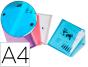 Pasta liderpapel porta documentos fecho de mola din-a4 pack de 4 cores sortidas - Preview