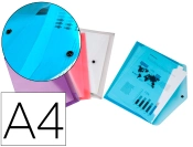Capa do artigo Pasta liderpapel porta documentos fecho de mola din-a4 pack de 4 cores sortidas