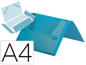Capa do artigo Pasta liderpapel portadocumentos com elasticos polipropileno din a4 celeste opaco lombada 25 mm