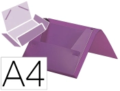 Capa do artigo Pasta liderpapel portadocumentos com elasticos polipropileno din a4 lavanda opaco lombada 25 mm