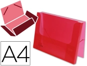 Capa do artigo Pasta liderpapel portadocumentos com elasticos polipropileno din a4 vermelho translucida lombada 25 mm