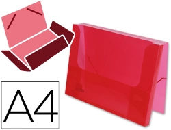 Capa do artigo Pasta liderpapel portadocumentos com elasticos polipropileno din a4 vermelho translucida lombada 25 mm