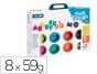 Pasta milan para modelar soft dough muitas letras com ferramentas mala com 8 frascos cores sortidas 59 g - Preview