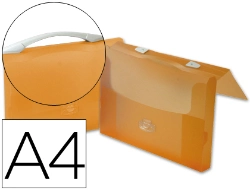 Capa do artigo Pasta Porta Documentos Laranja Transparente - Beautone - Dim. A4