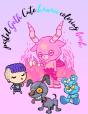 Pastel Goth Cute Kawaii Coloring Book - Preview