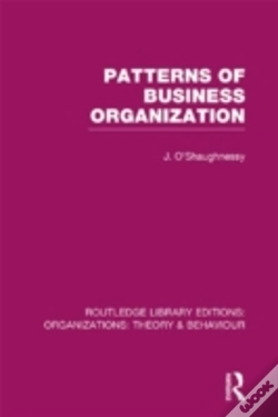 Capa do artigo Patterns Of Business Organization (Rle: Organizations)