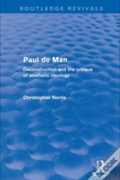 Capa do artigo Paul De Man (Routledge Revivals)