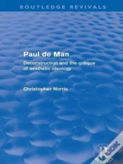 Capa do artigo Paul De Man (Routledge Revivals)