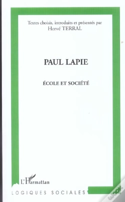 Capa do artigo Paul Lapie ; Ecole Et Societe