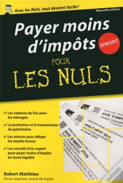 Capa do artigo Payer Moins D'Impots 2016-2017 Poche Pour Les Nuls