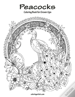 Capa do artigo Peacocks Coloring Book For Grown-Ups 1
