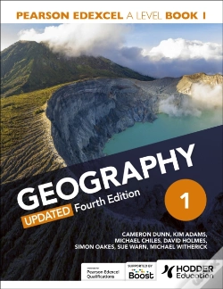 Capa do artigo Pearson Edexcel A-Level Geography Book 1, Updated Fourth Edition
