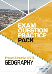Capa do artigo Pearson Edexcel A-Level Geography Exam Question Practice Pack