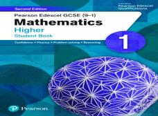 Pearson Edexcel Gcse (9-1) Mathematics Higher Student Book 1