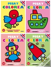 Capa do artigo Pega Y Colorea. Primeras Palabras Español - Inglés (4 Títulos)