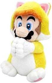 Capa do artigo Plush Cat Mario Small Magnetic Hands 19 cm