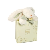 Capa do artigo Peluche Coelho Branco Com Laço Verde 20Cm Doudou Et Compagnie Lapin Bonbon Dc4663