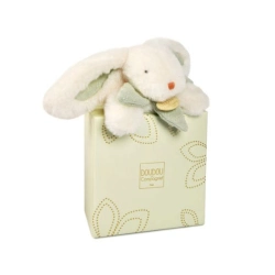 Capa do artigo Peluche Coelho Branco Com Laço Verde 20Cm Doudou Et Compagnie Lapin Bonbon Dc4663