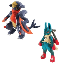 Capa do artigo Tomy Pokémon Plush - Mega Lucario / Mega Garchomp (Assorted / 25cm)
