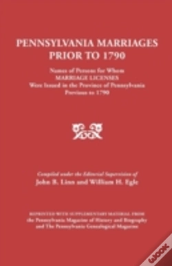Capa do artigo Pennsylvania Marriages Prior To 1790