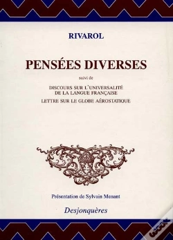 Capa do artigo Pensées Diverses ; Discours Sur L'Universalité De La Langue Française ; Lettres Sur Le Globe Aérostatique