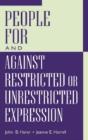 People For And Against Restricted Or Unrestricted Expression - Preview