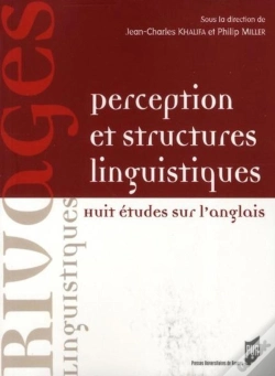 Capa do artigo Perception Et Structures Linguistiques ; Huit Études Sur L'Anglais