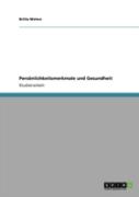 Persaã‚Â¶Nlichkeitsmerkmale Und Gesundheit
