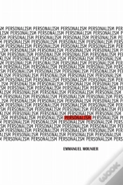 Capa do artigo Personalism