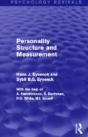 Personality Structure And Measurement (Psychology Revivals) - Preview