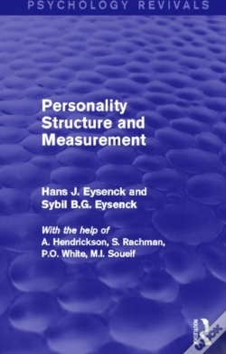 Capa do artigo Personality Structure And Measurement (Psychology Revivals)