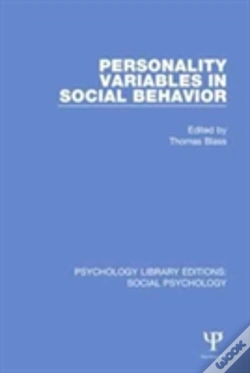 Capa do artigo Personality Variables In Social Behavior