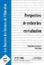 ; Perspectives De Recherches En Évaluation (Édition 2009) - Preview