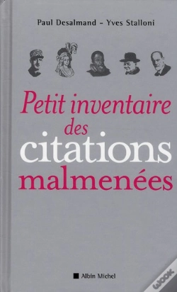 Capa do artigo Petit Inventaire Des Citations Malmenées