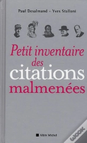 Capa do artigo Petit Inventaire Des Citations Malmenées