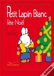 Petit Lapin Blanc Fête Noël
