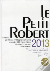 Capa do artigo Petit Robert Lf 2013 Grand format