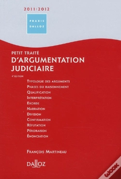 Capa do artigo petit traité d'argumentation judiciaire (édition 2010/2011)