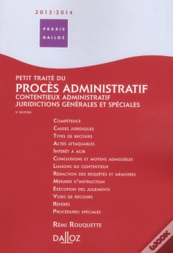 Capa do artigo Petit Traite Proces Administratif 2013/14