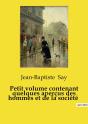 Petit Volume Contenant Quelques Apercus - Preview