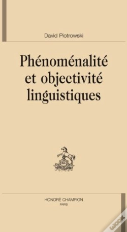 Capa do artigo Phénoménalité Et Objectivité Linguistique