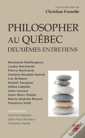 Capa do artigo Philosopher Au Québec ; Deuxièmes Entretiens