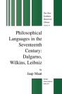 Philosophical Languages In The Seventeenth Century - Preview