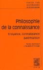 Philosophie De La Connaissance ; Croyance, Connaissance, Justification - Preview