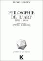 Philosophie De L'Art (1912-1914) - Preview